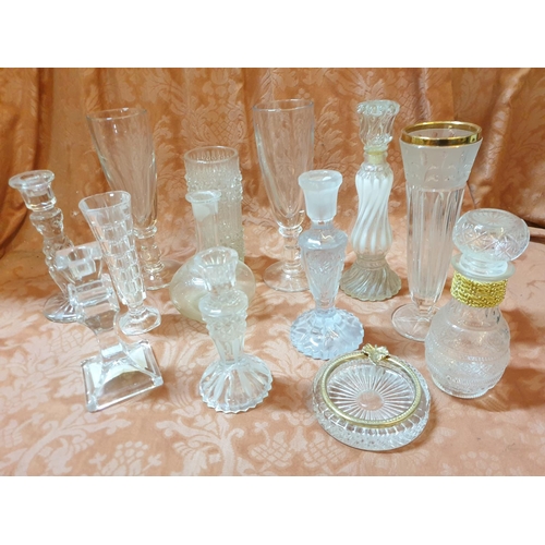 481 - Large Qty o Retro Home Glassware; Vases, Drink Glasses and Other