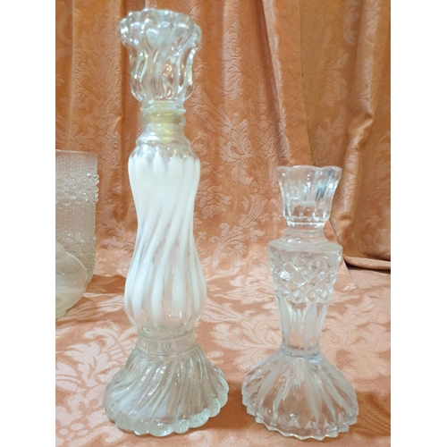 481 - Large Qty o Retro Home Glassware; Vases, Drink Glasses and Other