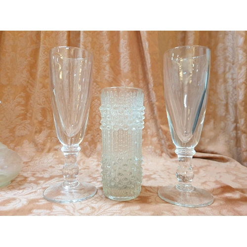 481 - Large Qty o Retro Home Glassware; Vases, Drink Glasses and Other