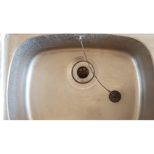 492 - Stainless Steel Double Sink (160 x 54cm)