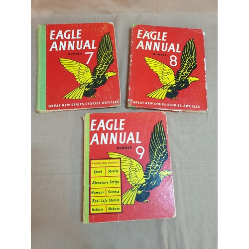 533 - Eagle Annual NR7 (1957) NR8 (1958), NR9 (1960) Vintage Great new Strips, Stories Articles (Hulton Pr... 