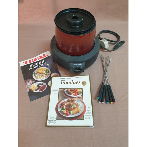 543 - Tefal Electric Fondue (Un-Tested) Together with Little Cook Book 