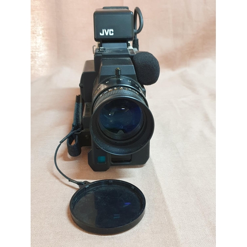 544 - JVC Retro Colour Video Camera (Pal) Model No; GX - N7E, Made in Japan TV Zoom Lens 1:12 8.5-51mm Mac... 