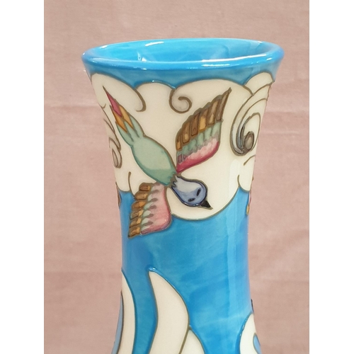 553 - Rare Moorcroft Odyssey Swans Vase Limited Edition NR 167 of 500 Designer; Beverly Wilkes C. 200 (App... 