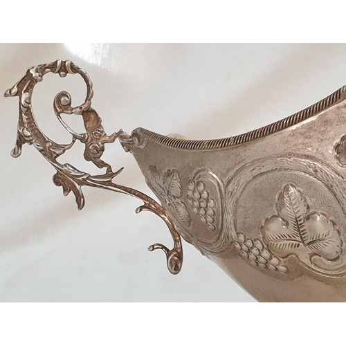 556 - Silver (.830) Ornate Vintage Footed Twin Handle Bon - Bon Bowl (Approx. 30 x 18.5 x 14.5cm), (Total ... 