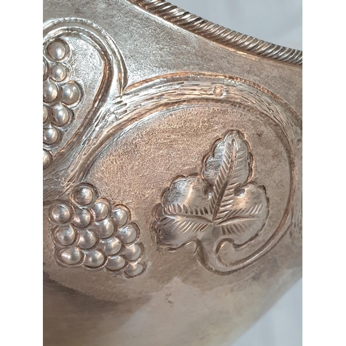 556 - Silver (.830) Ornate Vintage Footed Twin Handle Bon - Bon Bowl (Approx. 30 x 18.5 x 14.5cm), (Total ... 