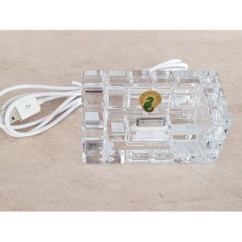 567 - Waterford Crystal Vintage Docking Station for iPods (Boxed)