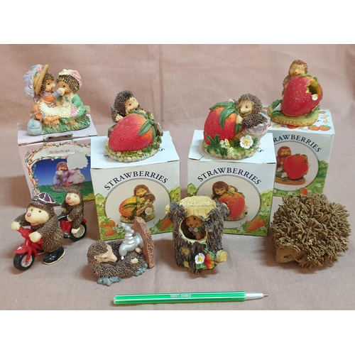 574 - Collection of 8 x Hedgehog Ornaments