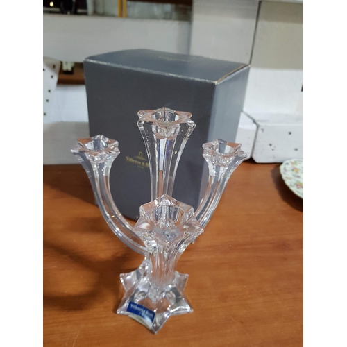 103 - Villeroy & Boch Lucca Candelabra with 4 - Arms (H:24cm) in Original Box