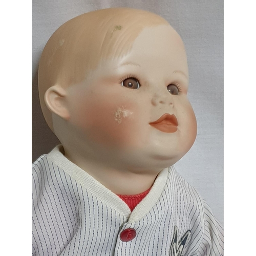 118 - Michael Baseball Player (Perfect Babies Yolando Bello Porcelain Doll (A/F) Together with Victorian P... 