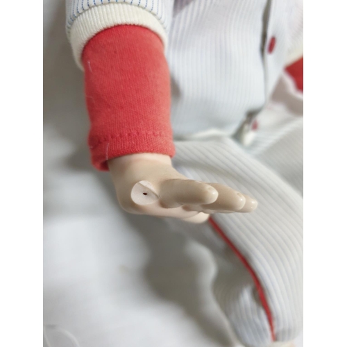 118 - Michael Baseball Player (Perfect Babies Yolando Bello Porcelain Doll (A/F) Together with Victorian P... 