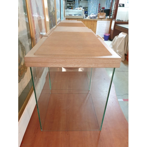 282 - Pair of Large Glass Dome / Display Cabinets (No Bottom), (34 x 34 x H:43 - 50cm each)