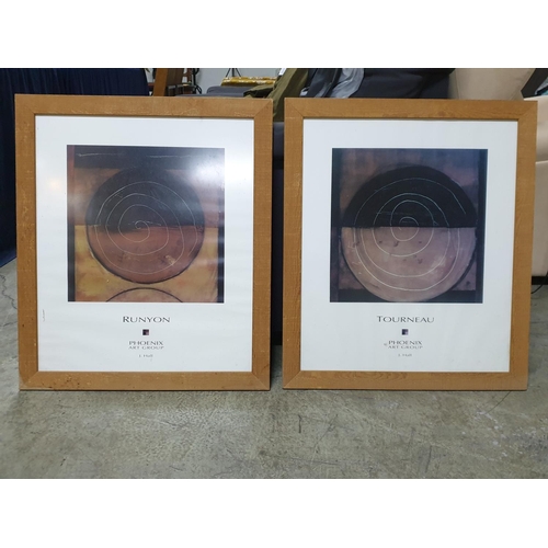 283 - Pair of Modern Print in Frame (67 x 58cm each), (2)