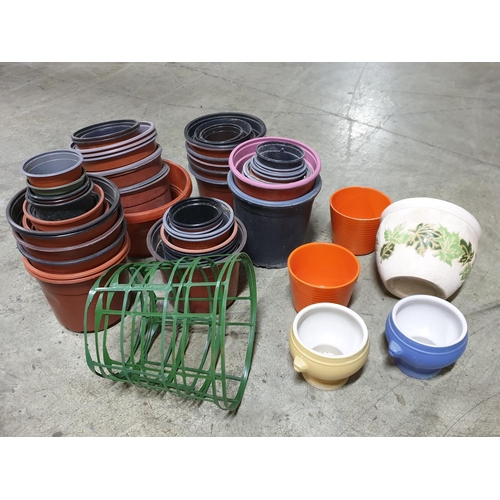 303 - Large Box of Assorted Collection of Plant Pots