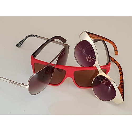 67 - 3 x Pair of Fancy Ladies' Sunglasses (Motivi, Charles & Keith and OJO)