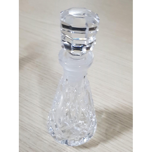 189 - Vintage Cut Glass and Crystal Perfume Bottles (2 x with Silver Rims), (H;7.5cm, H:11.5cm, H:12.5cm a... 