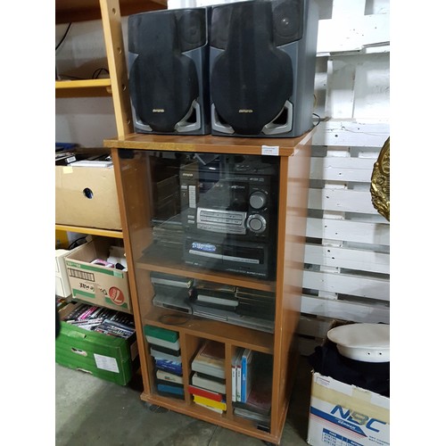 216 - Aiwa Retro Audio System CD / Tape / Radio Player with Pair of Speakers Together with DVD Player, Plu... 