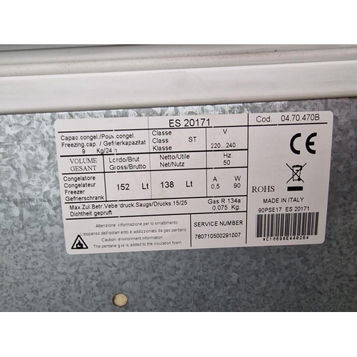 449 - Polaris Chest Freezer, (Model: ES20171), White Colour