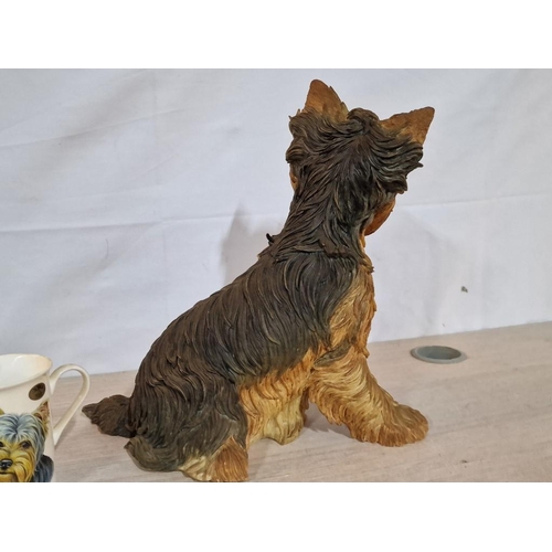 117 - Yorkshire Terrier Figurine, Together with Leonardo Collection Coffee Mug with Yorkshire Terrier Pict... 