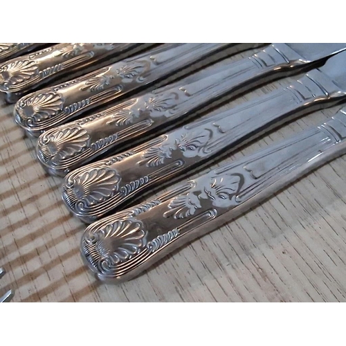 118 - Large Collection of Viners 18/10 (Stainless Steel) Cutlery, Together with Chrome Plated Serving Tray