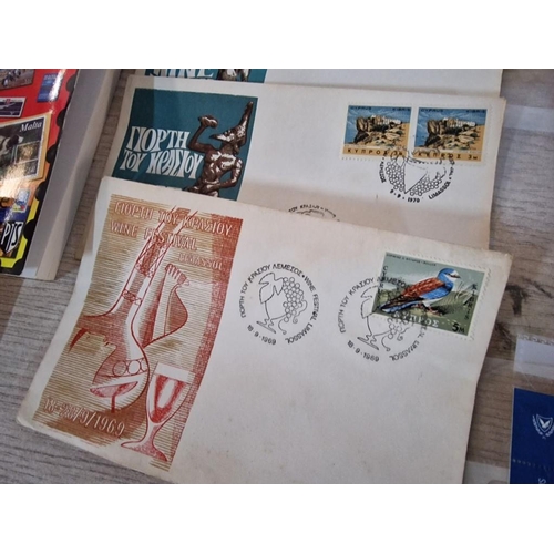 119 - Collection of Assorted Cyprus Stamps, Incl. 1970's Wine Festival First Day Covers, Together with 4 x... 