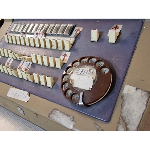 295 - Vintage Rotary Dial Telephone Switch Board, (N122A9T), Together with Battery Eliminator (N22406C1T),... 