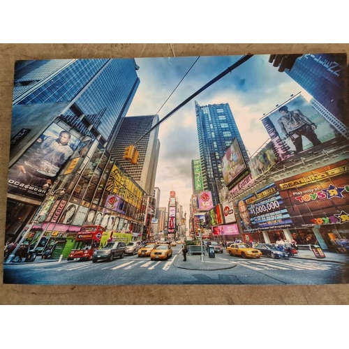 396 - Large Canvas Picture of New York, Together with 2 x Framed Fruit Pictures, (Largest Approx. 120 x 80... 