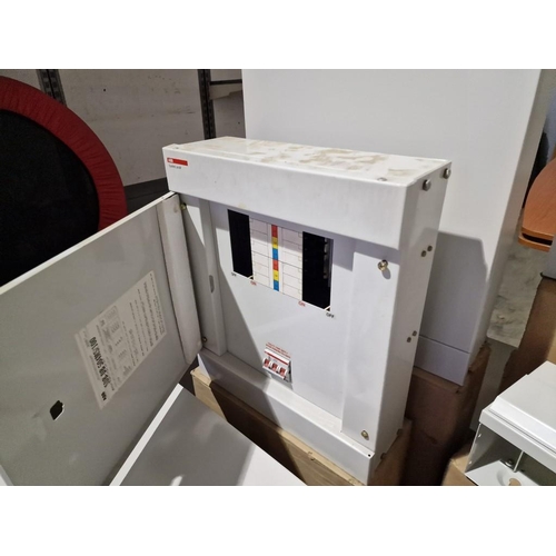 532 - Pallet of Assorted Metal Distribution Boards / Cabinets / Fuse Boxes & Similar (Unused, Mostly Boxed... 