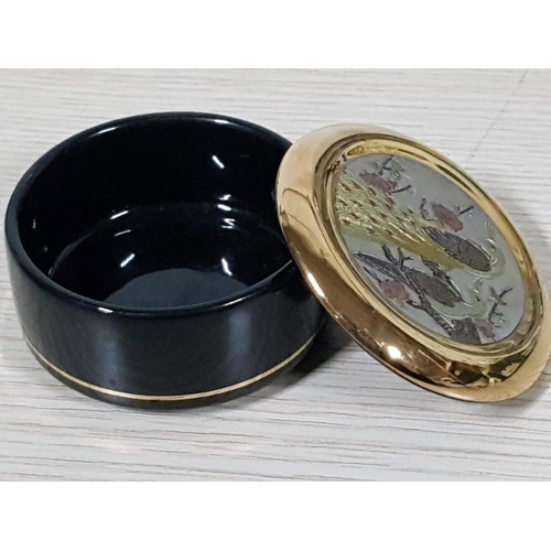 183 - Collection of Trinket Box Black Wedgwood (Approx. 9 x 7 x 3.5cm) 