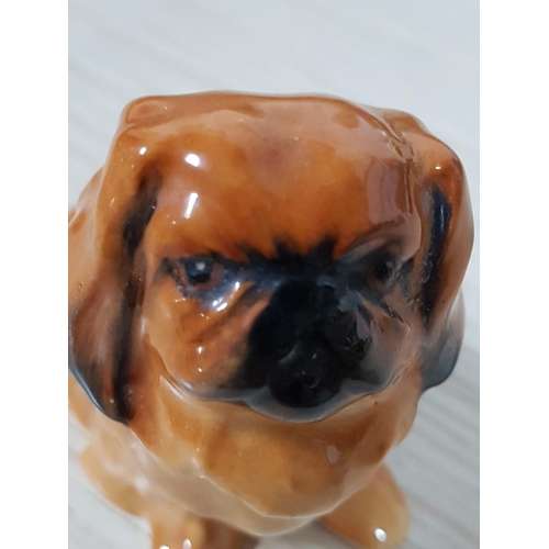 261 - Royal Doulton Pekingese Dog - Mini Porcelain Figurine (Approx. 5 x 6.5cm)