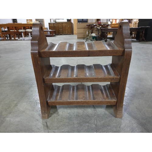 310 - Solid Wood Vintage Style Wine Rack (for 13-Bottles), (53 x 59 x 23.5cm)