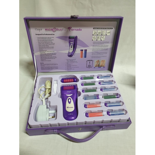 356 - Feet Spa - Beauty Accessories / Tools 3 for Care of Feets in a Purple Suitcase (Un-Used, Un-Tested)