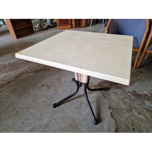 544 - German Made Folding Square Restaurant / Café Table, (Approx. 80 x 80cm)