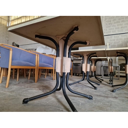 544 - German Made Folding Square Restaurant / Café Table, (Approx. 80 x 80cm)