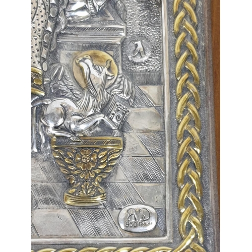 128 - Silver Greek Orthodox Icon (Exact Copy's of Byzantine Era) 