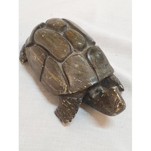 368 - Soapstone Turtle Sculpture (7.5 x 15 x 6.5cm)