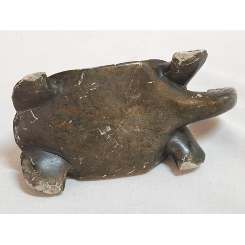 368 - Soapstone Turtle Sculpture (7.5 x 15 x 6.5cm)