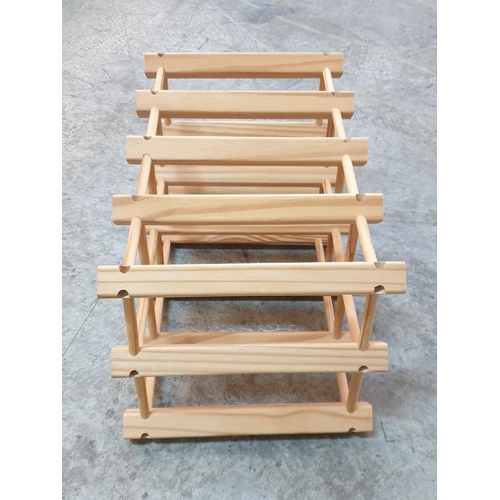 426 - Small Wooden Wine Rack (For 8 - Bottles), (24.5 x 46cm)