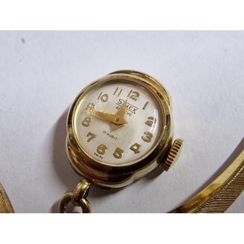 91 - Vintage Gold Plated 'Sinex' Swiss Made Nurses Brooch Watch (Manual Wind & Running), Together with 'H... 