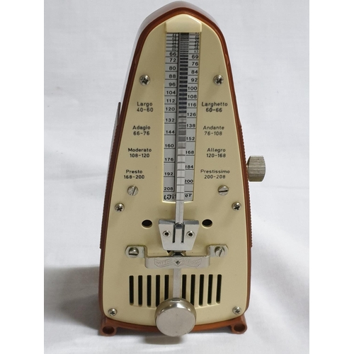 170 - Wittner Taktell Piccolo Metronom (Brown Plastic Case, Made in Germany)