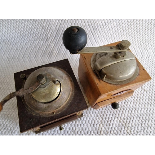 75 - 2 x Vintage Coffee Grinders, (2)