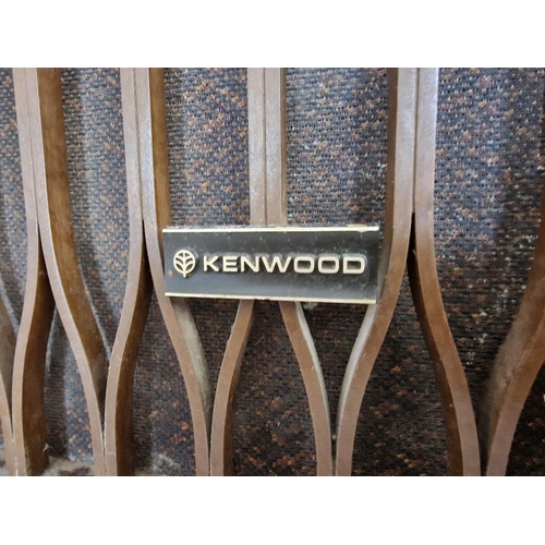 81 - Pair of Vintage Kenwood 120w Speakers in Wood Effect Cases, (Model: KL-666X), (2), (Each Approx. 36 ... 