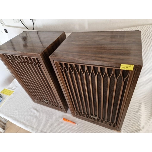 81 - Pair of Vintage Kenwood 120w Speakers in Wood Effect Cases, (Model: KL-666X), (2), (Each Approx. 36 ... 