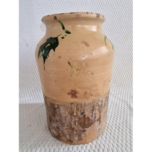 85 - Antique Glazed Pottery Olive Jar / Container, Believed to be Lapithos Pottery, Cyprus, (Approx. H: 2... 