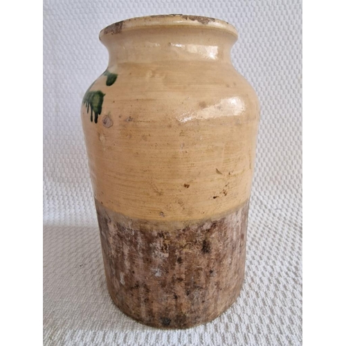 85 - Antique Glazed Pottery Olive Jar / Container, Believed to be Lapithos Pottery, Cyprus, (Approx. H: 2... 