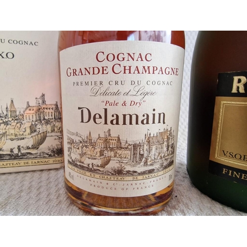 88 - Delamain X.O. Pale & Dry Cognac Grande Champagne, (40%, 700ml) in Box, Together with Remy Martin VSO... 