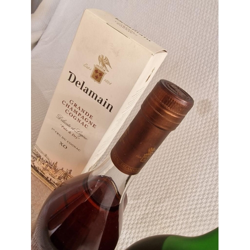 88 - Delamain X.O. Pale & Dry Cognac Grande Champagne, (40%, 700ml) in Box, Together with Remy Martin VSO... 