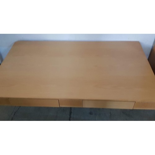 827 - Large Rectangular Modern MDF Coffee Table with 4 - Drawers (2 - Drawers on each Side), (160 x 97.5cm... 