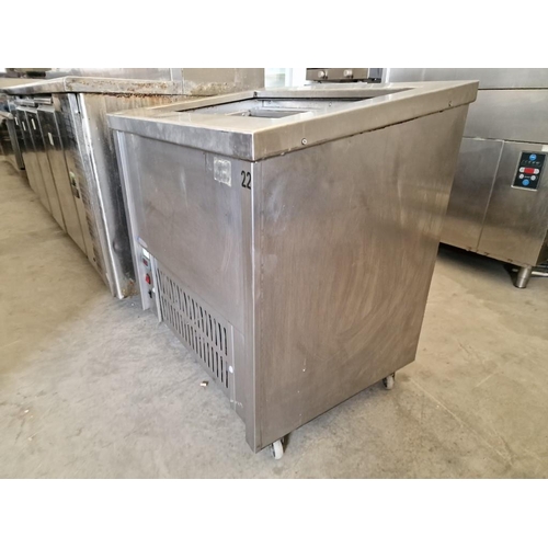 789 - Stainless Steel Commercial Chiller / Salad Serving Station / Unit, on Wheels, (Approx. 80 x 58 x 84c... 