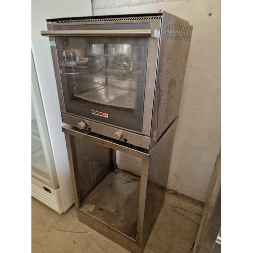 790 - Garbin Commercial  Convection Oven, (Model: 43DX), Made in Italy, Together with Stainless Steel Stan... 